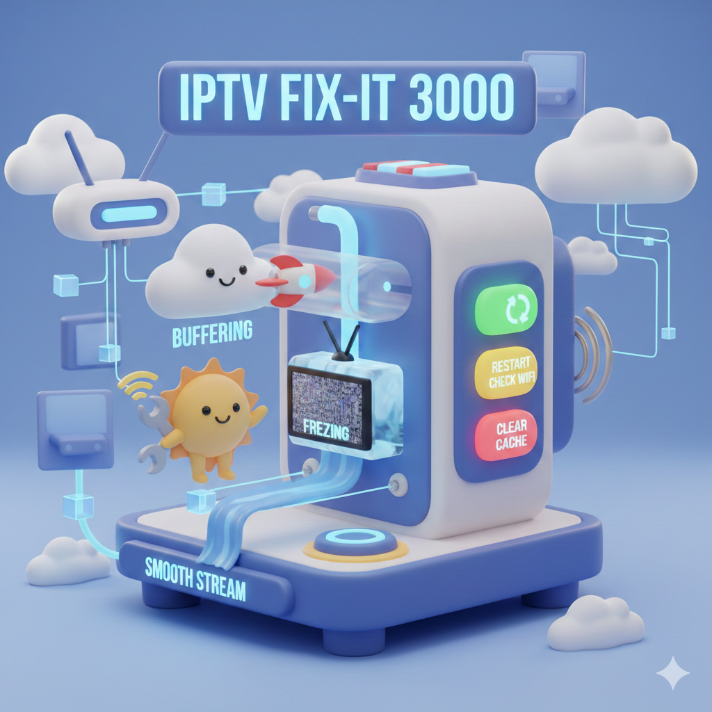 How to troubleshoot common IPTV issues like buffering or freezing?