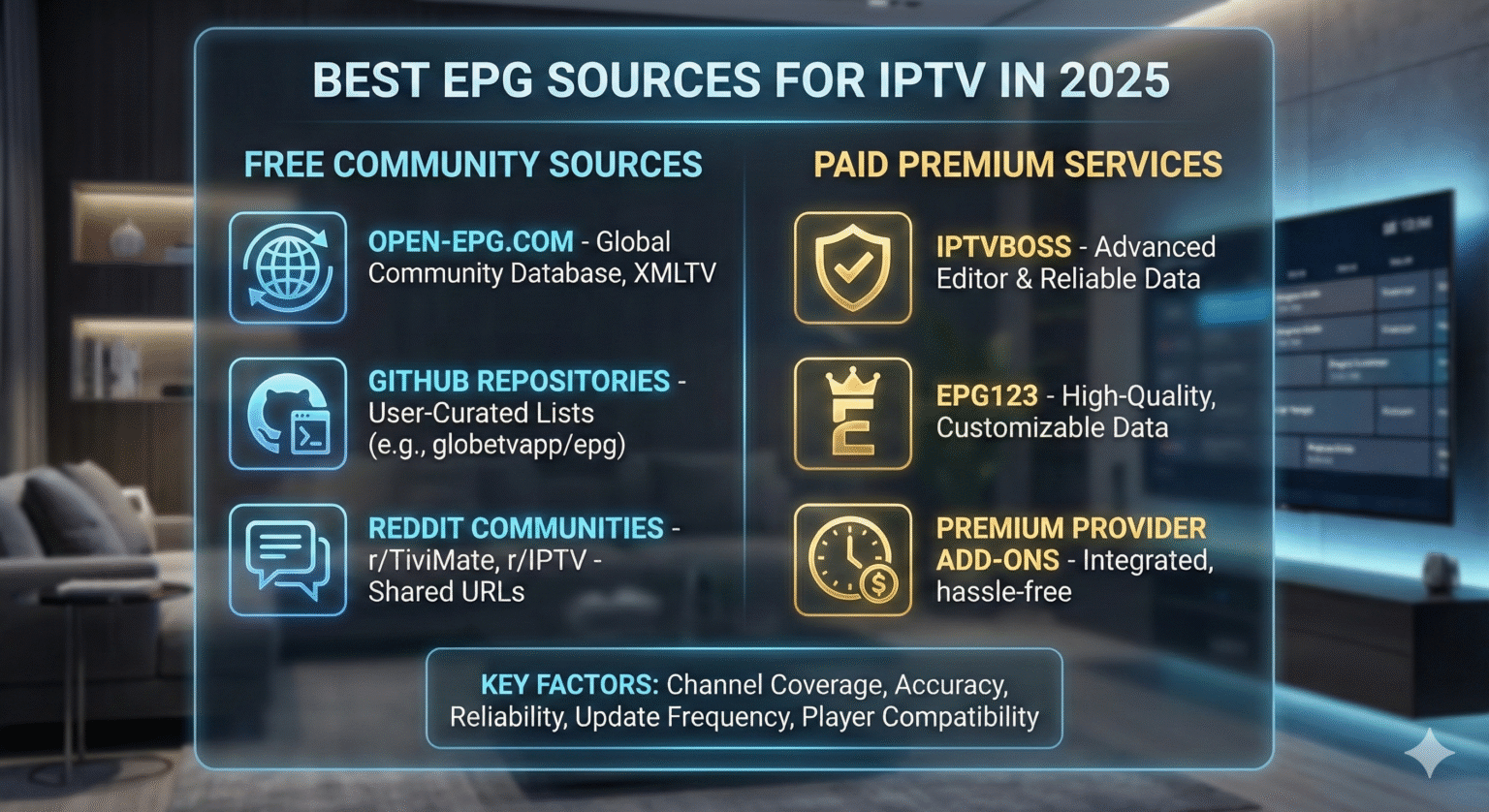 What Are the Best EPG Sources for IPTV in 2025?