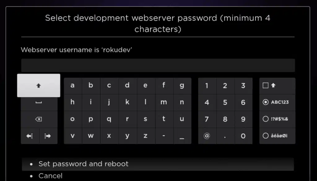 Enabling Developer Options on Roku