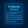 6 Months IPTV Subscription - 2 Connections | TV Crystal