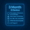3 Months IPTV Subscription - 2 Connections | TV Crystal