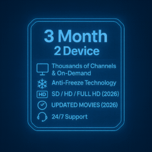3 Month 2 Device- TV CRYSTAL SUBSCRIPTION 💎