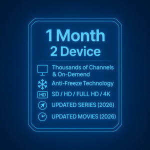 1 Month 2 Device - TV CRYSTAL SUBSCRIPTION 💎