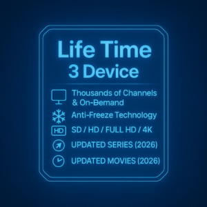 Life Time - 3 Device TV CRYSTAL SUBSCRIPTION 💎