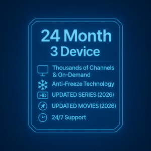 24 Month 3 Device  - TV CRYSTAL SUBSCRIPTION 💎