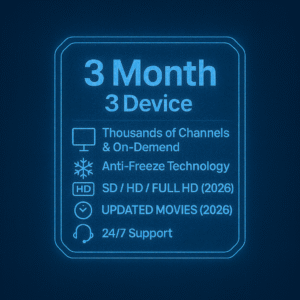 3 Month 3 Device- TV CRYSTAL SUBSCRIPTION 💎