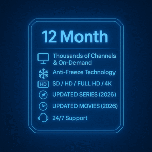 12 Month - TV CRYSTAL SUBSCRIPTION 💎