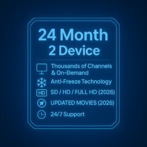 24 Month 2 Device  - TV CRYSTAL SUBSCRIPTION 💎