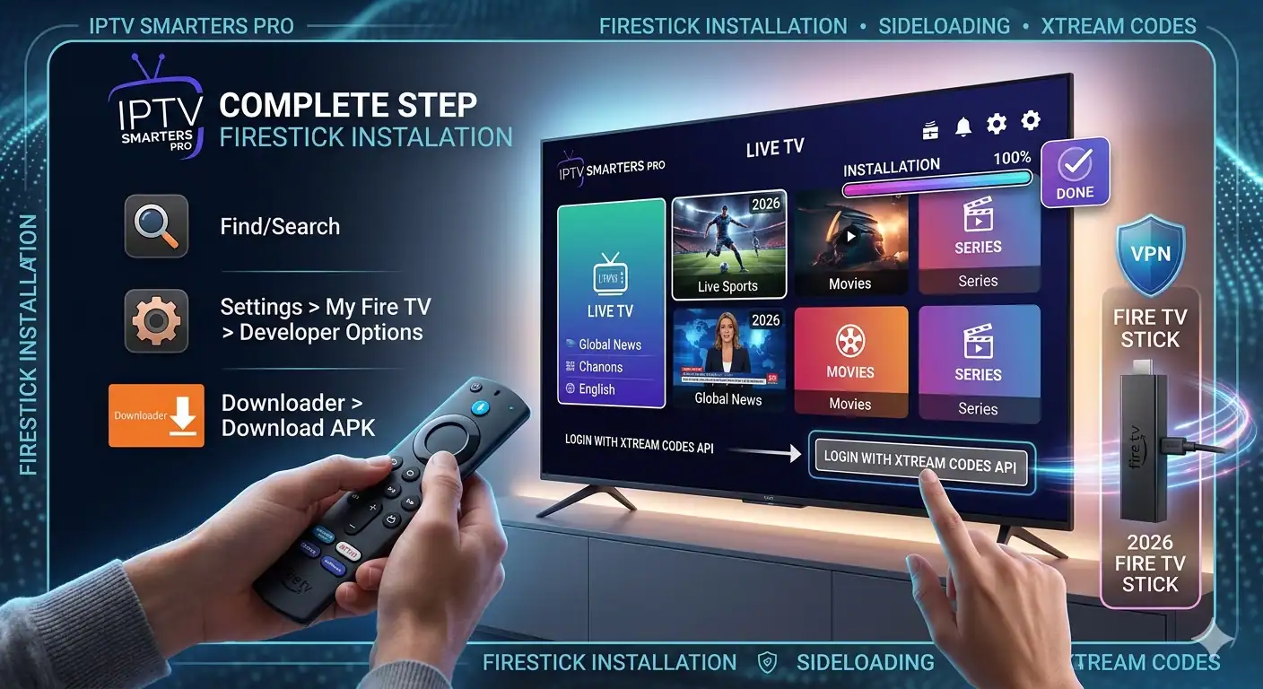 IPTV Smarters Pro Firestick 2026 Installation Guide