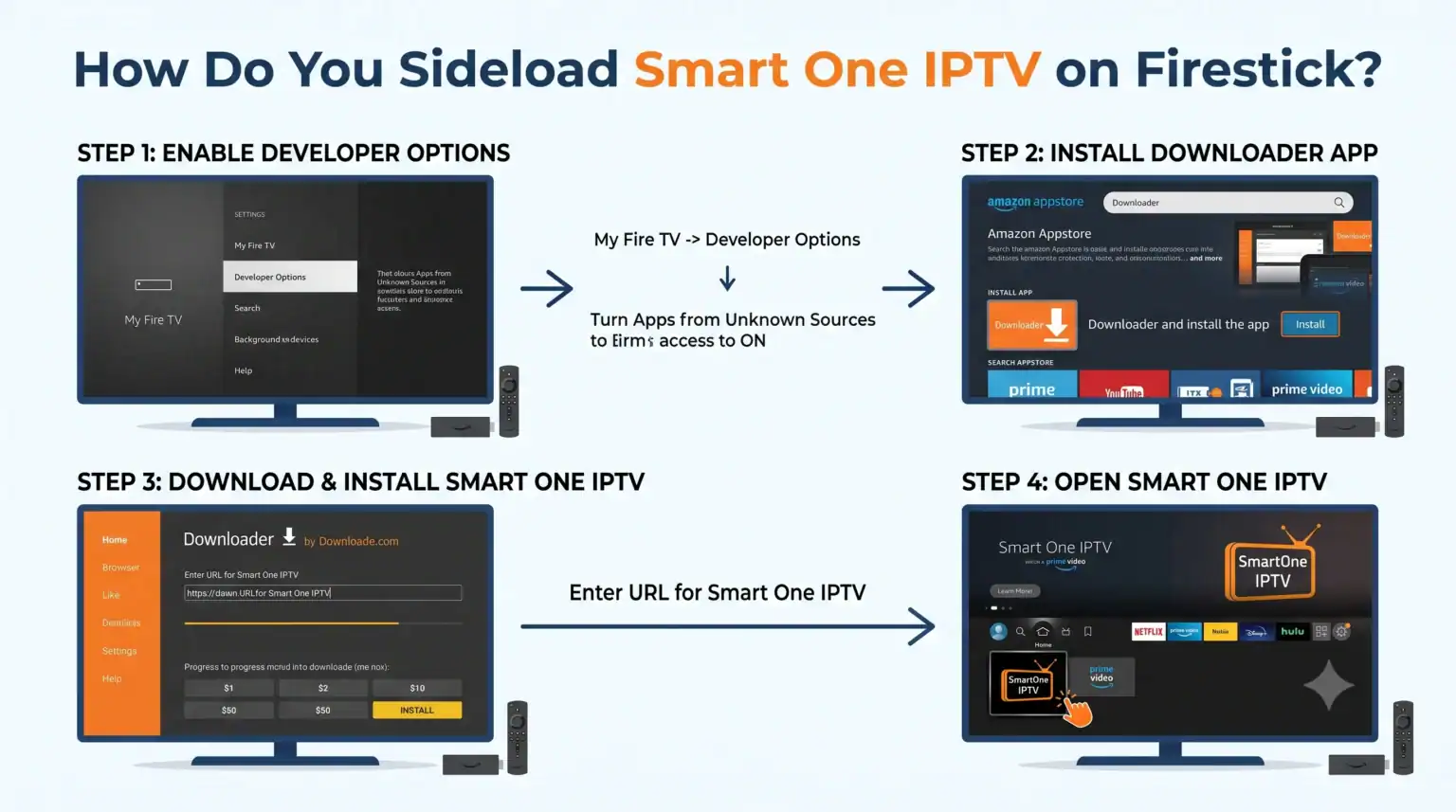 How Do You Sideload Smart One IPTV on Firestick