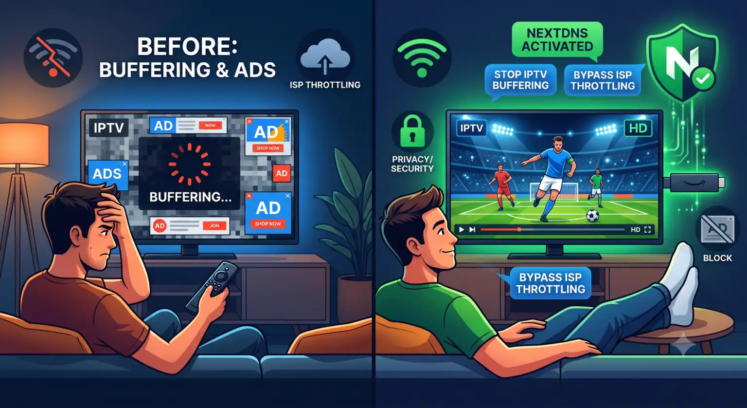 Slik installerer du NextDNS på Firestick for en IPTV-opplevelse uten buffering