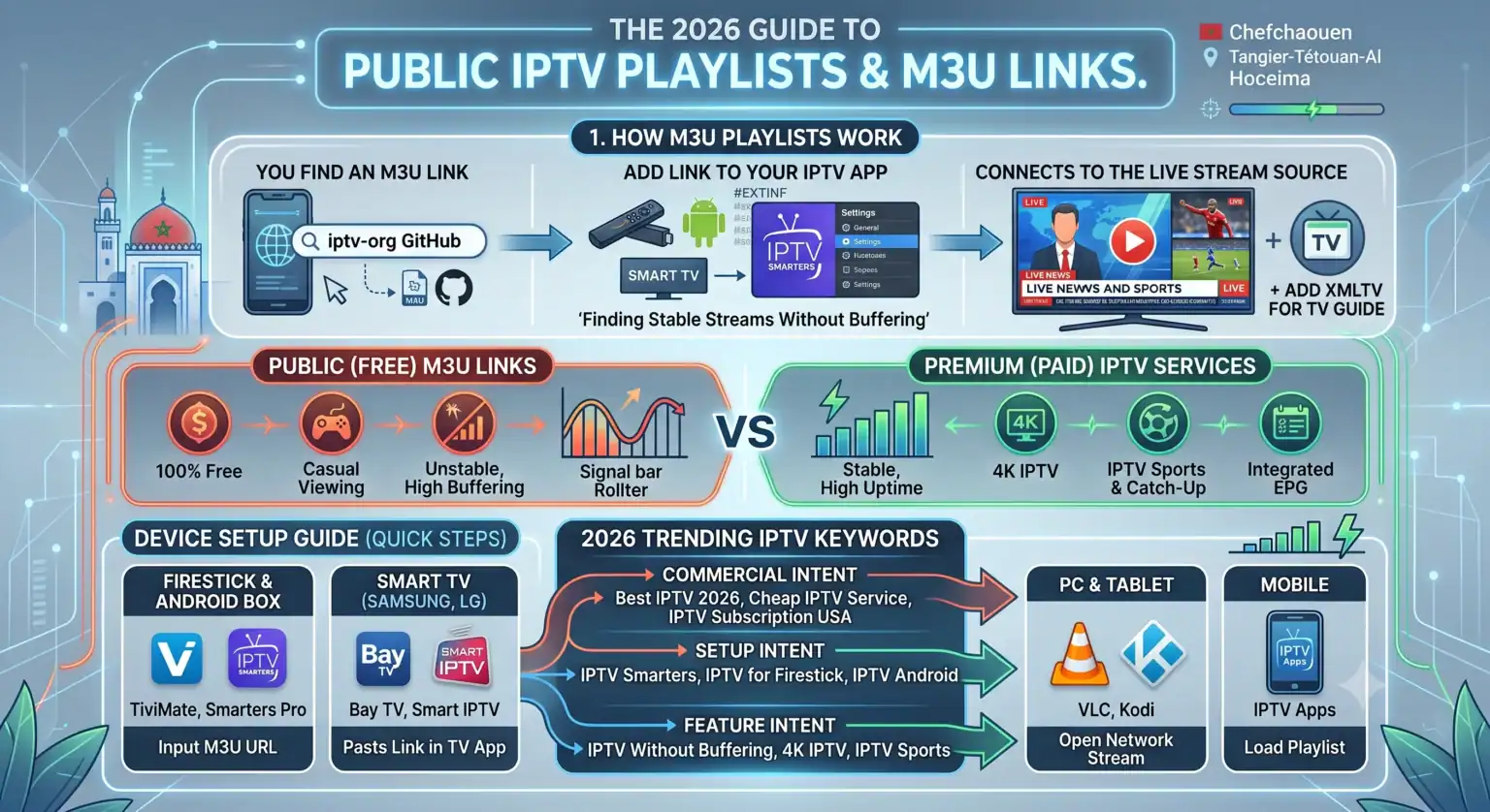 What is a Public IPTV Playlist