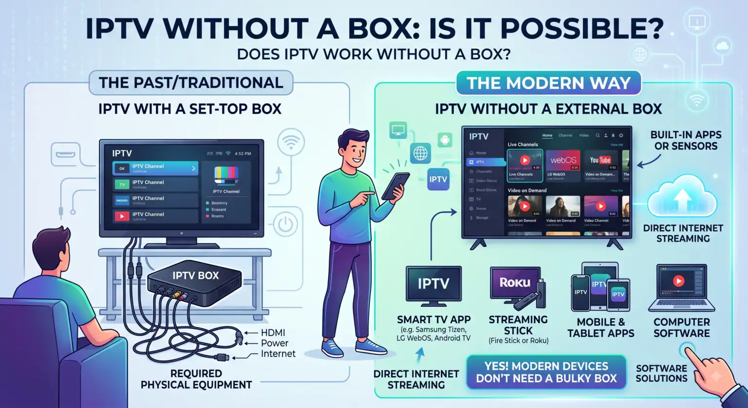 Does IPTV work without a box