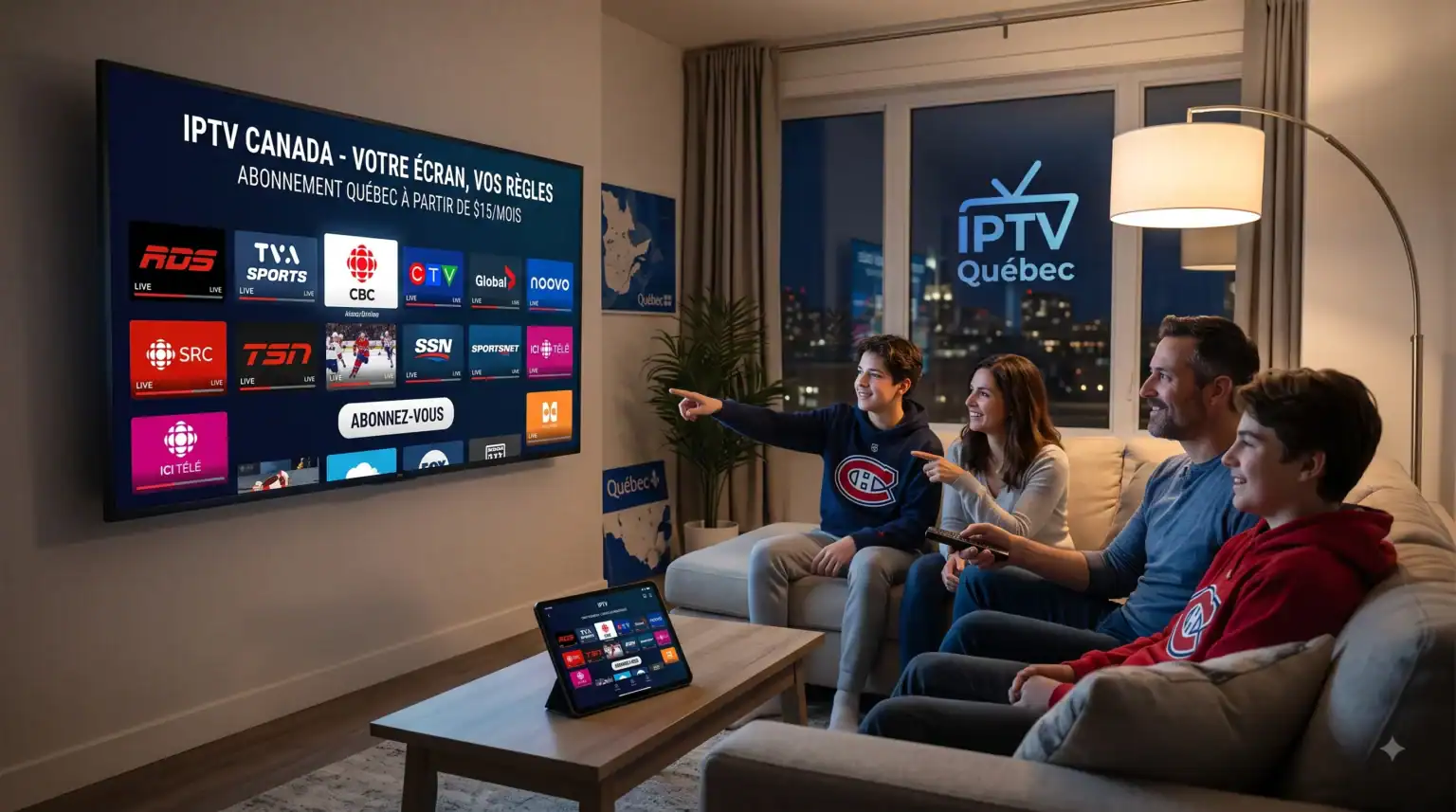 IPTV Canada abonnement IPTV Québec
